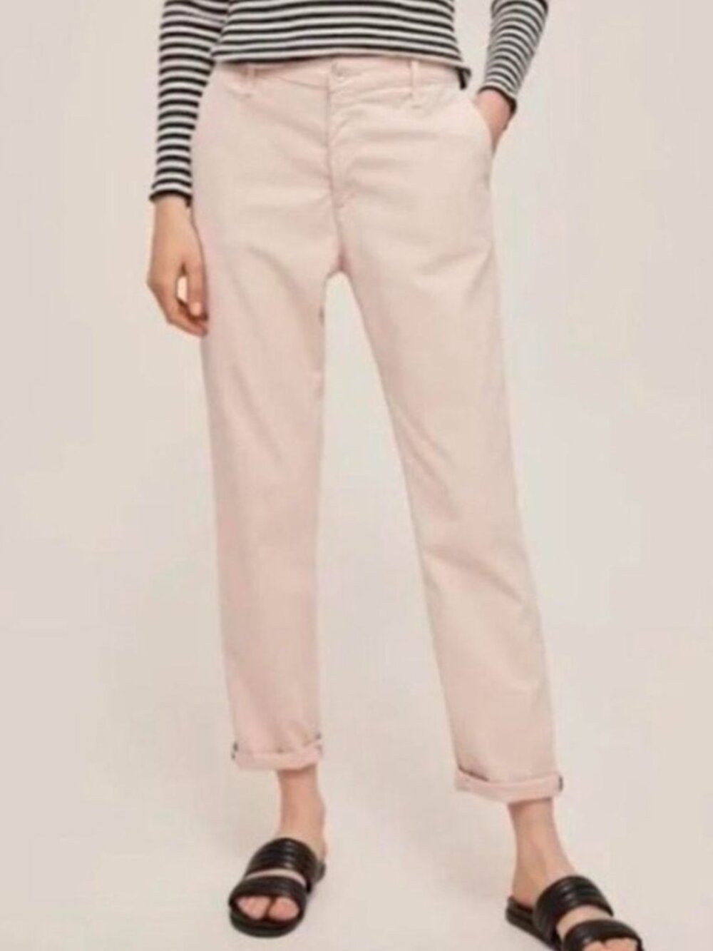 VGUC AG Adriano Goldschmied soft blush Caden tailored trouser pants size 30R